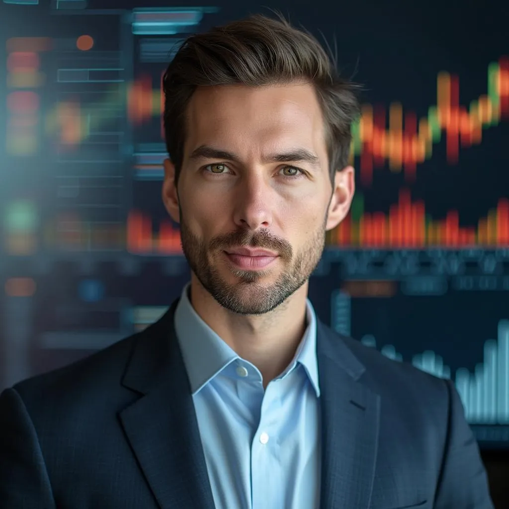 Portrait de Lucas Moreau, Chef Analyste Financier IA
